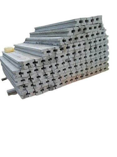 Cement Poles - Rectangular, 115mm Thickness, Grey Color, 60 kg Weight | Ideal for Compound Wall Applications