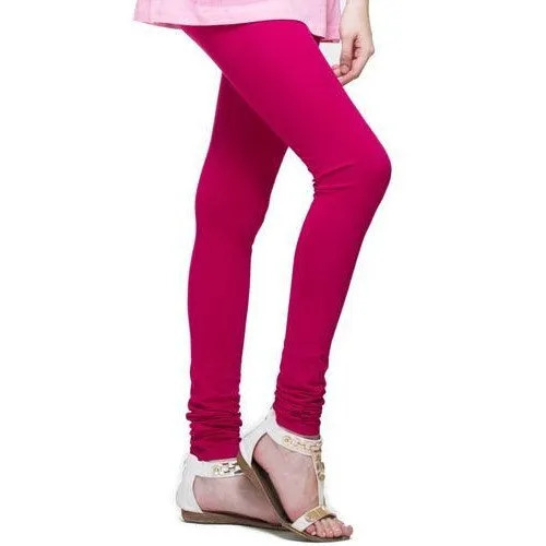 Churidar Leggings - Cotton Lycra, Sizes L-XXL | Bright Colors, Comfortable for Casual Wear