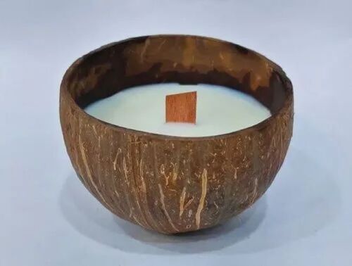 Coco Bowl Wood Wick Soy Wax Candle