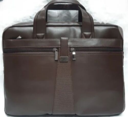 Conference Bag - Leather, Black | Compact, Stylish, Durable, Portable, Organized, Functional, Elegant, Sleek, Unisex