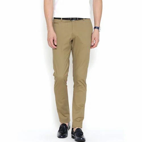 Cotton Flat Trousers 