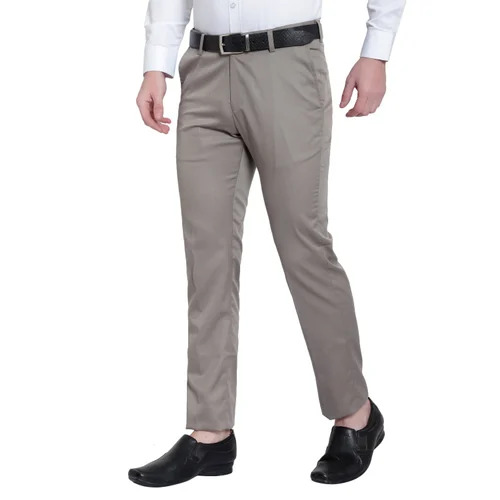 Cotton Formal Trousers - Slim-Fit Design, Pleated or Flat-Front Options | High-Quality Fabric, Polished Appearance, Available in Multiple Colors, Four Pockets