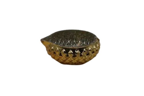 Peacock Shaped Diwali Diya - Clay Material Golden Color with Silver Coating | New Quality Decorative Lantern for Festival of Lights