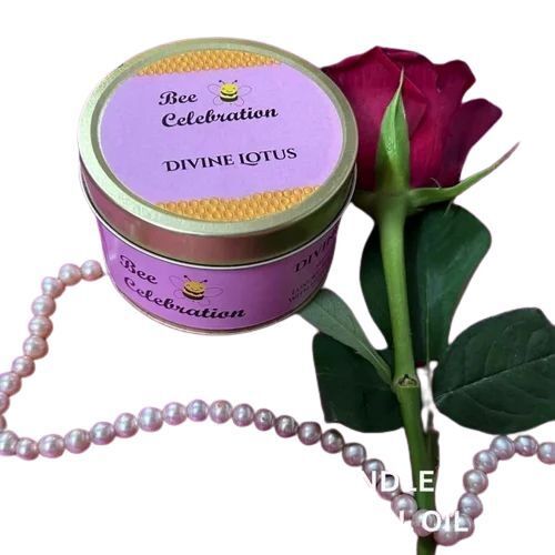 Divine Lotus Beeswax Candle