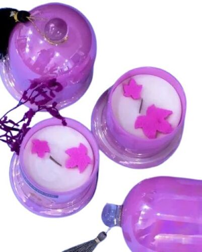 Glass Bell Candle Jar - 20 Ml Optimum Capacity, Transparent Body with Airtight Seal and Leak-Proof Lid, Durable Glass, Multi-Purpose for Art & Collectible Use, Birthday Gift, Ceremony or Party Decoration