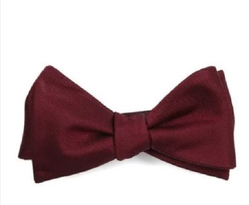 Maroon Mens Bow Tie