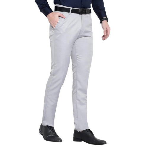Mens Formal Pants - Cotton, Regular Fit, Pleated or Flat-Front Style | Breathable, Comfortable Waistband with Belt Loops, Crisp Creases, Double Pockets