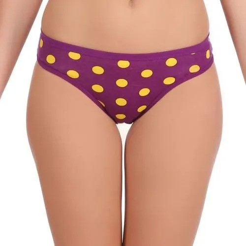 Printed Cotton Panties - Mid Rise, Inner Elastic Waistband | Machine Washable, Comfortable Fit for Women