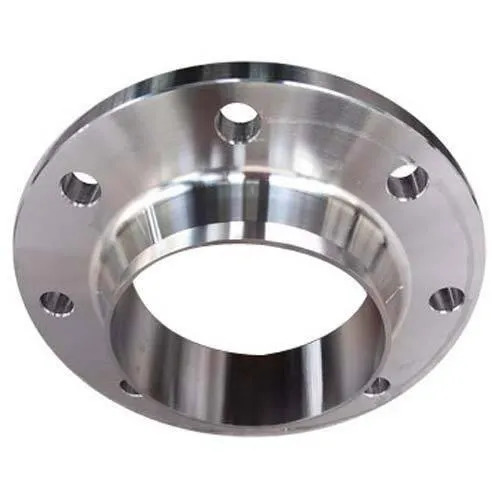 Stainless Steel Weld Neck Flanges - High Strength, Corrosion Resistant, Rust Free, Silver Finish | Highly Pure Material, Durable Design, Round Shape