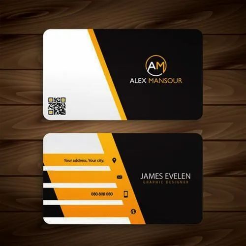 texture paper visiting card printing service