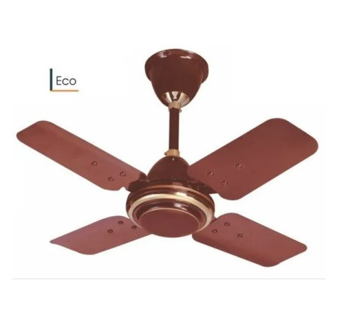 Prime 4 Blade Ceiling Fan - 20 Inch, Brown Color | AC Power Source, 1 Year Warranty, Ceiling Installation