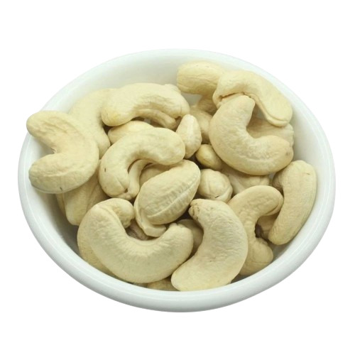 Cashew Nut - Natural Dried W320 Very Good Quality Raw Flavor White Color Curve Shape A Grade No Broken Pieces Good for Health 6 Months Shelf Life