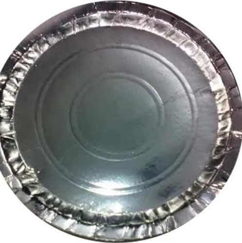 Eco-Friendly Disposable Silver Plates - 6 Inch Round, 30 Pieces for Events and Parties