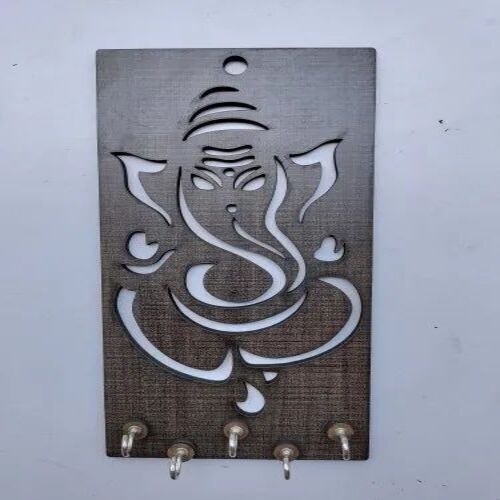 Ganesha Wooden Key Holder