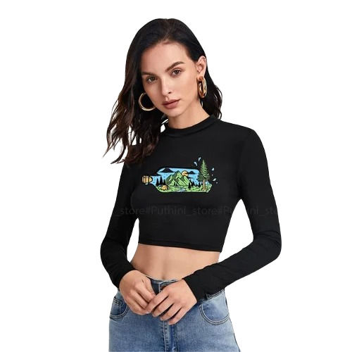 Ladies Printed Crop Tops 