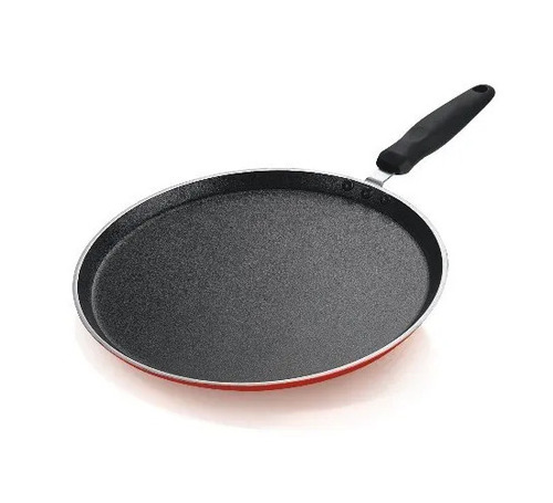 Non Stick Pan - Powder Coated, Round Shape | Mild Steel With Induction Bottom, 6 Months Warranty
