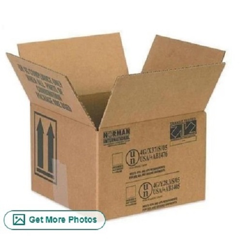 Printed Corrugated Packaging Box - Paper Material Various Sizes Glossy Finish Tear Resistant Customized Shapes