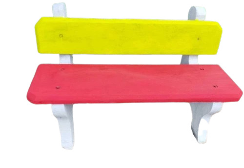 Red & Yellow Rcc Garden Bench - Feature: Durable
