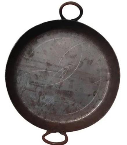 Round Iron Flat Kadai