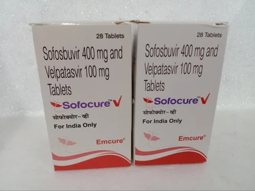 Sofosbuvir And Velpatasvir Tablets - 400 mg + 100 mg Strength, 28 Tablets per Bottle | Manufactured by Emcure
