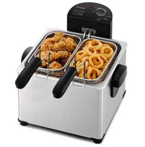 Ss Deep Fryer - Stainless Steel, 240x210x410 mm | Frequency 50-60Hz, Flame Regulator Included, 220-240V