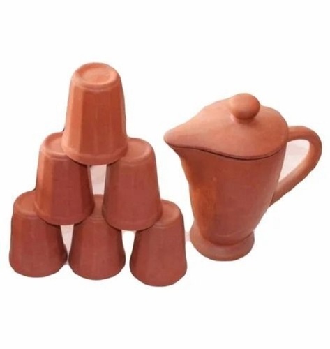 Terracotta Glass Jug Set