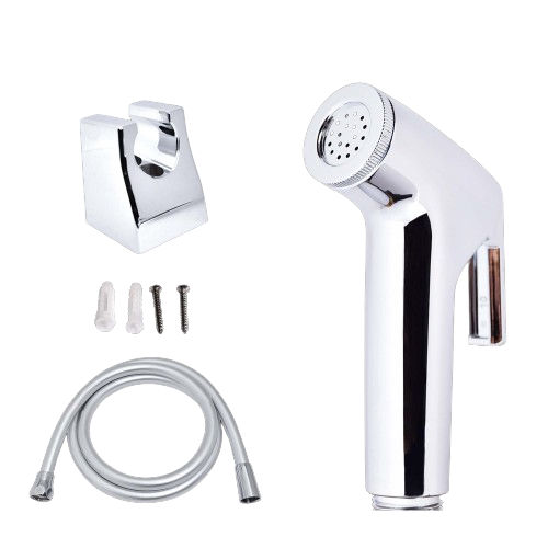 Toilet Spray Faucet Set - Color: Chrome Silver