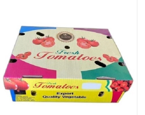 Vegetable Corrugated Packaging Box - Paper, Various Sizes, Various Colors | Tear Resistant, Lightweight, Committed Delivery, Quality Tested