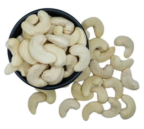 Cashew Nuts - W 240 Grade A, Natural Dried White Curve Shape | Raw Flavor, Health Beneficial, Very Good Quality