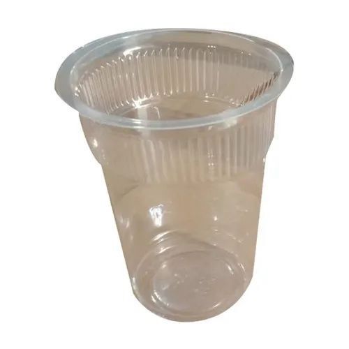 250 Ml Disposable Plastic Glass - Eco-Friendly, Biodegradable, Leak-Proof, Food-Grade, 4 Inch Size, White Color, 50 Pieces per Packet | Lightweight and Durable Design