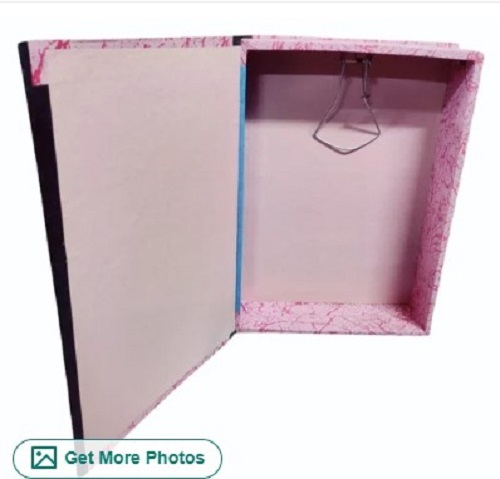 Cardboard Office Box File Folder - Light Weight, Various Sizes Available | Easy to Clean, Tear Resistant Material, Rectangular Shape, Document Carrying Solution