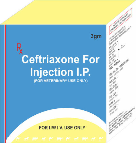 Ceftriaxone 3gm Veterinary Injection Ip