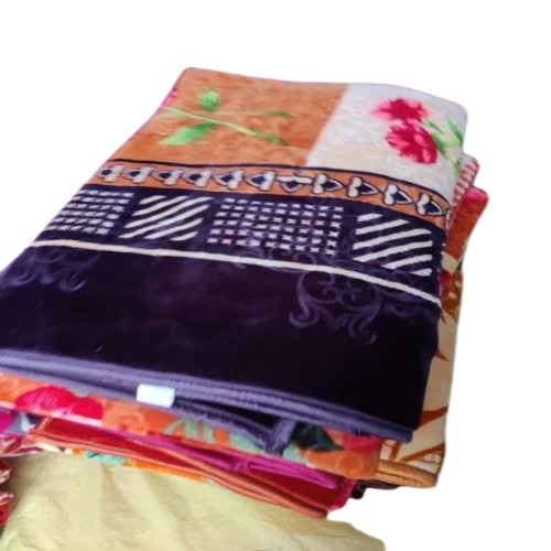 Designer Bed Sheet - Poly Cotton, Double Size, Multicolor Floral Print | Premium Quality, Machine Washable, Ideal for Home Use