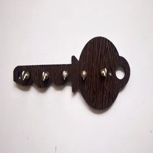 Key Shape Wooden Key Holder