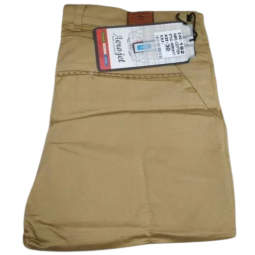 Mens Cotton Casual Pants - All Sizes | Plain Pattern Breathable Quick Dry Anti-Wrinkle Washable Ideal for Rainy Spring and Summer Seasons