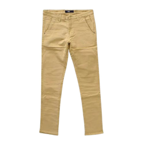 Mens Cotton Trouser - Narrow Fit Balloon Fit Tensile Fit | Breathable Quick Dry Water Proof Anti Wrinkle Plain Brown Casual Wear