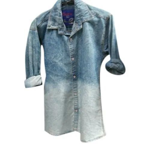 Mens Faded Denim Shirt