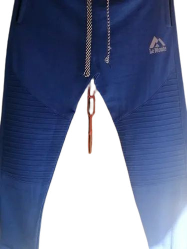 Mens Track Pant - Cotton All Sizes Blue Color Casual Wear | Normal Wash Summer Style Plain Pattern Perfect for Adults
