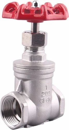 Screw Thread Gate Valve - Color: Silver