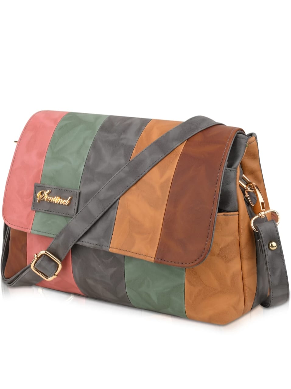 Sentinel Colorblock Women Sling Bag - Color: Multicolor