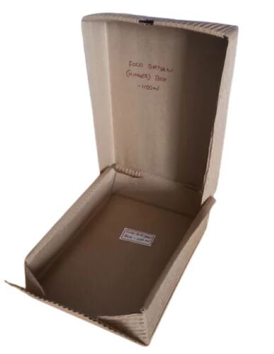1100ml Fobo Paper Briyani Box - White Square Paper Packaging , Foldable Design, Custom Printing, Heat Insulation, Food-Grade, Biodegradable