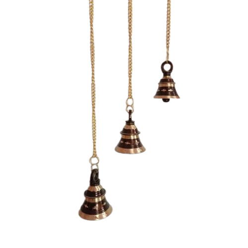 Brass Dual Antique Tanjori Bell