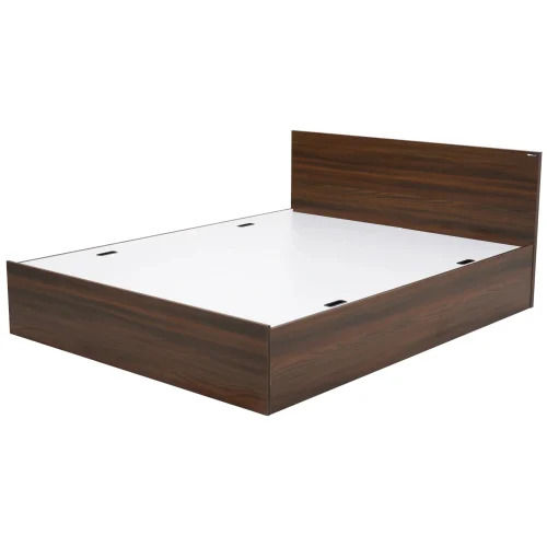 wooden double bed