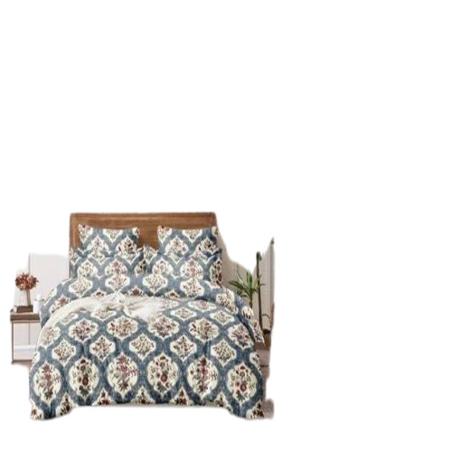 Glace Cotton Double Bedsheet Set - Premium Quality, Multi Colored Floral Print | Breathable, Optimum Comfort, Ideal for Double Bed