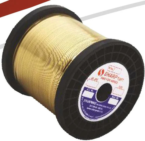 Industrial Brass Wire - 20m Round Spool, Golden Color for Versatile Applications