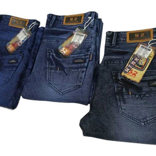Mens Boot Cut Denim Jeans - Denim, Waist Size: 28-34 Inches, Light Blue | Relaxed Fit, Soft Texture, Breathable, Flexible Movement, Faded Look