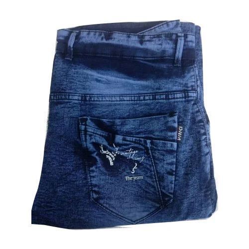 Mens Casual Wear Denim Jeans - Premium Optimum Quality, Dark Blue, Slim Fit Design | Stretch Comfort, Soft Texture, Flexible Movement, Faded Look, Durable Knit, Water Proof, Cool Dry, Reversible, Washable