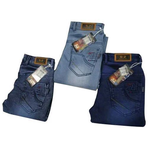 Premium Mens Slim Fit Denim Jeans - Light Blue Faded Look, Soft Texture, Stretch Comfort | Durable Knit, Flexible Movement, Breathable, Water Proof, Quick Dry