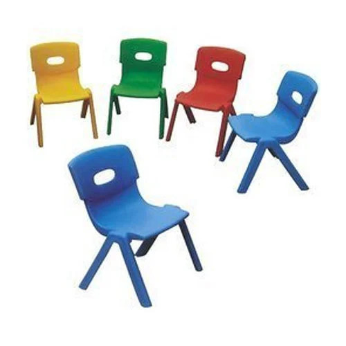 Plastic Kids Chair - Customized Armrest-Free Design for 1-6 Year Olds | Portable, Water Resistant, Modern Multicolor Style