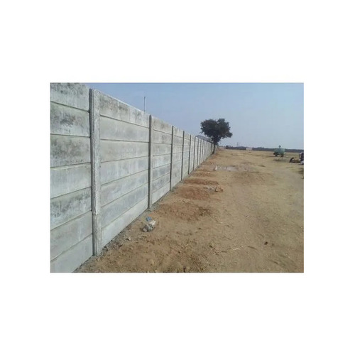 Precast RCC Compound Wall - 50mm Thickness, 5 to 9 Feet Height, Grey | Durable, Strong, Weather Resistant for Agriculture and Industrial Use